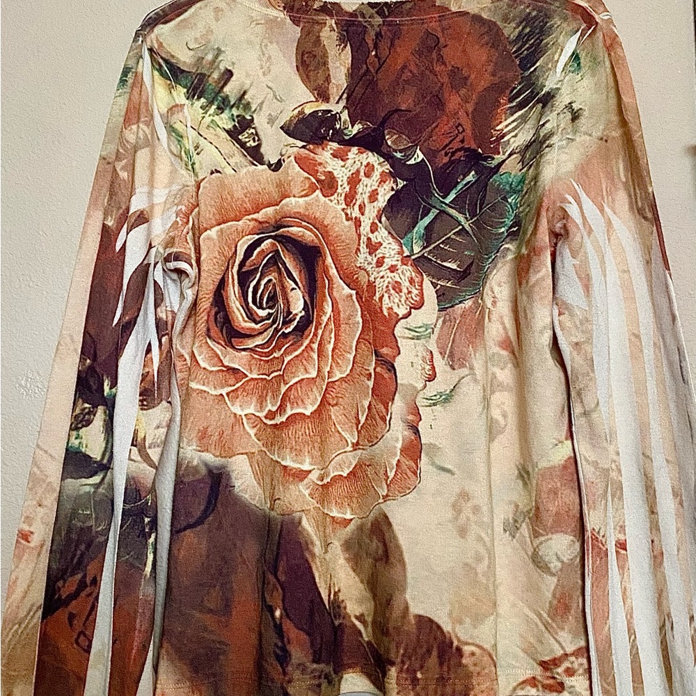 BLEU Floral Print Women's Top